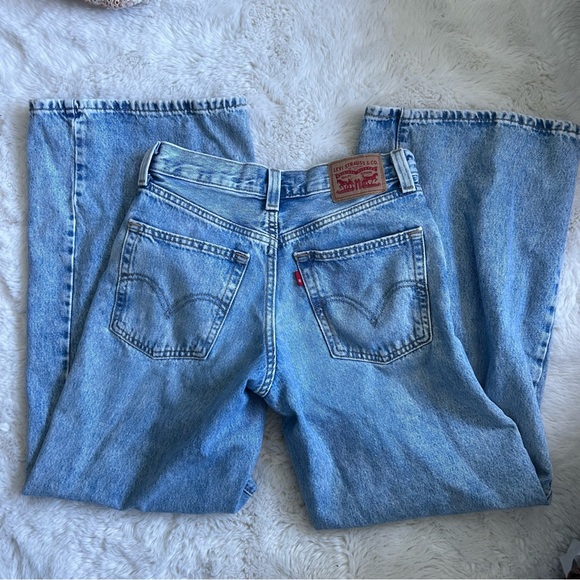 Levi's Denim - Levi Baggy Wide Leg Distressed Denim Jeans